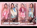 LOOKS GESTANTE PARA IR À ESCOLA ( SEIFUKU KEI ) ♡ ELIZABETH LIONES