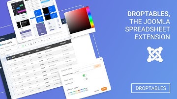 Droptables, the Joomla spreadsheet extension