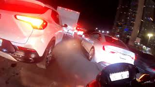 Motorcycle downtown Miami Fl traffic  Sergio Nov. 2023