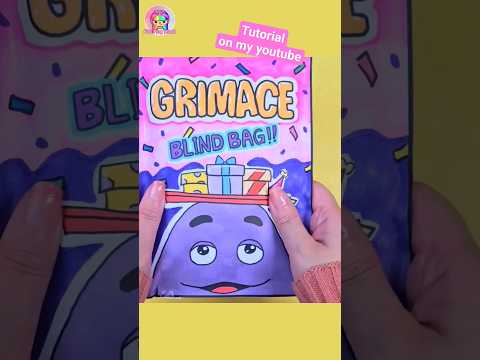 Grimace Blind Bag Unboxing #paperdiy #shorts #asmr