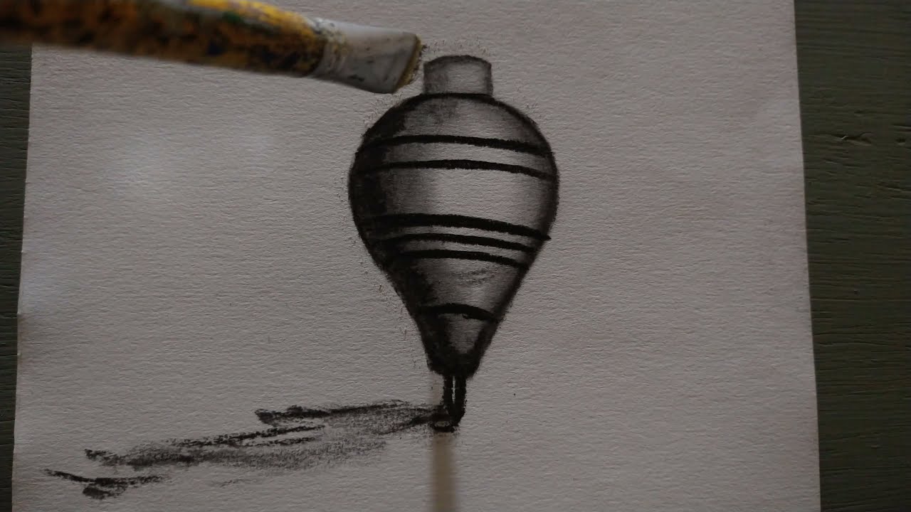Como desenhar pião na forma geométrica - YouTube