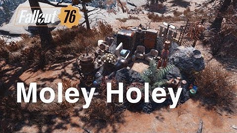 UNIQUE LOCATION Immersive (?) Molerat Hole CAMP Fallout 76 Build Tutorial