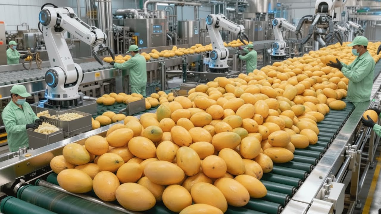 Inside The Largest Mango Processing Plant | How Dried Mangoes Are Made