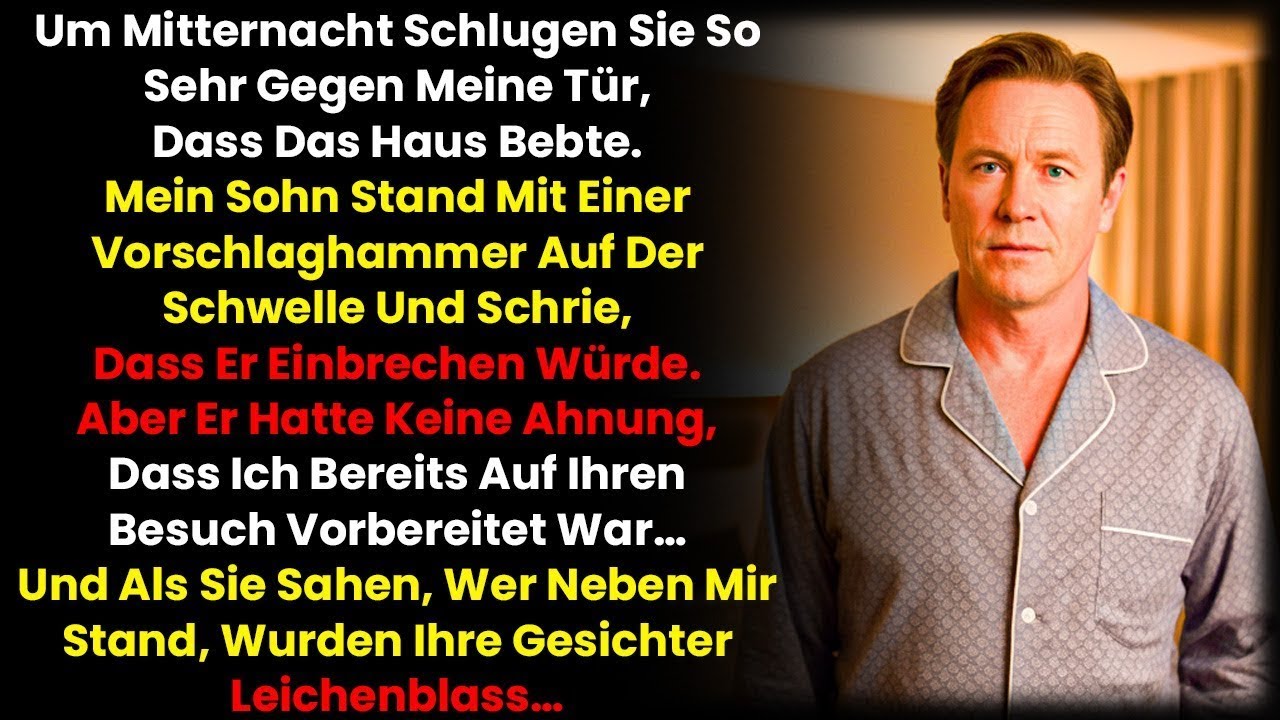 Um Mitternacht klopfte es – mein Sohn und seine Frau standen dort, bis sie sahen, wer bei mir war.
