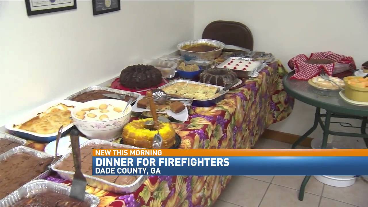 Church holds dinner to thank firefighters battling wildfire