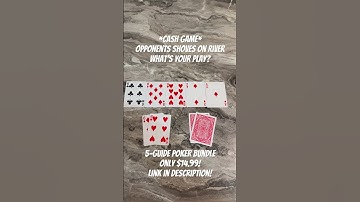 Opp Check/Calls,then shoves on River-what’s your play? Get my Poker Guides! 🔗In description!#poker