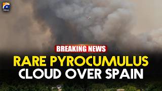 Wildfire Sparks Towering Pyrocumulus Cloud in Spain's Catalan Pyrenees | Geo News English