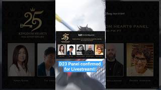 Kingdom Hearts D23 Panel WILL BE LIVESTREAMED! #kingdomhearts #kh4