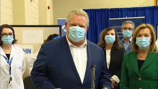 Ontario Premier Doug Ford comments on COVID-19 vaccine distribution – January 4, 2021