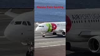 TAP AIR PORTUGAL takeoff at Madeira Airport