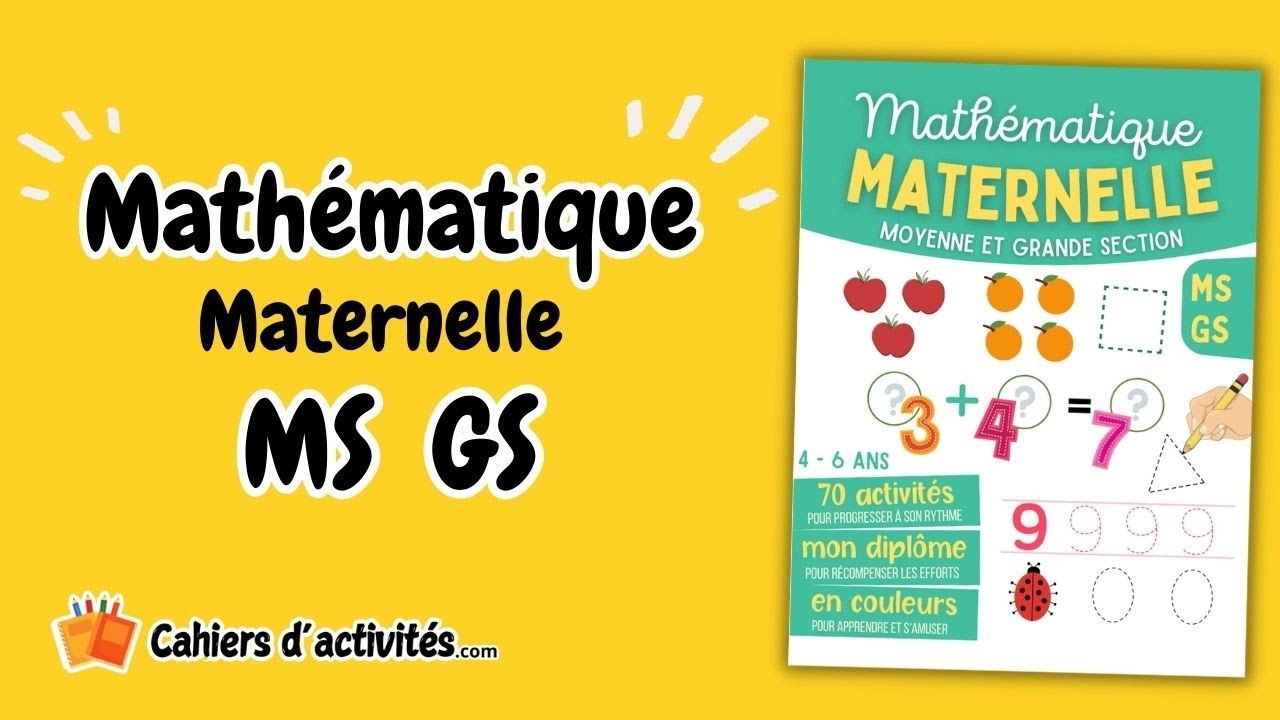 Cahier Mathématique Maternelle Moyenne et Grande Section - Cahier de ...