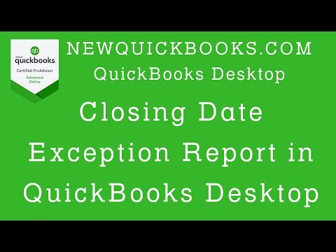 Video: Mengapa menetapkan tanggal penutupan di QuickBooks?