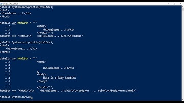 String Text Blocks in Java