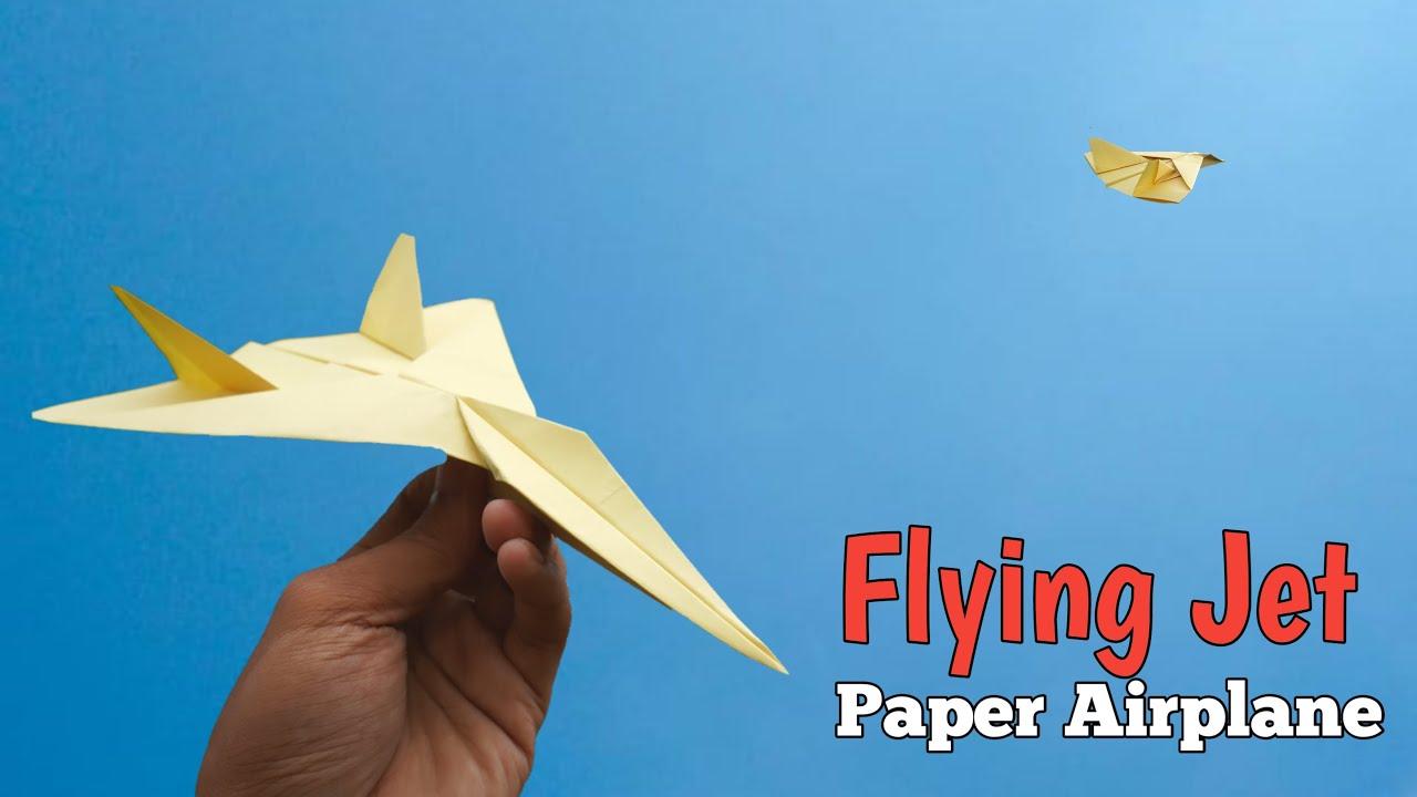 How To Make Paper Jet Plane Flying Highnest Paper Plane Origami Jet 