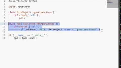 Python [npyscreen] 03 Beginning Applications