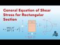 General Equation of Shear Stress in Rectangular Beam | Strength of Materials (Derivation of formula)