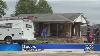 Dump Truck Crashes Into Washington Co. Home