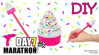 DIY Hot Glue Pencil Topper - DAY 7 of 7-Day Marathon Of Glue Gun DIYs