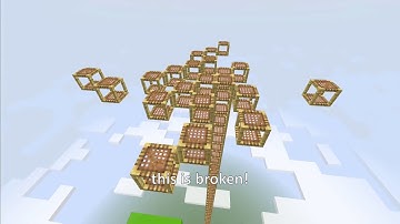 Minecraft scaffolding is broken...