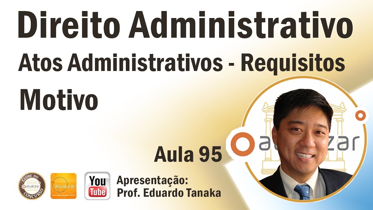 Direito Administrativo - Atos Administrativos - Requisitos - Motivo - Aula 95