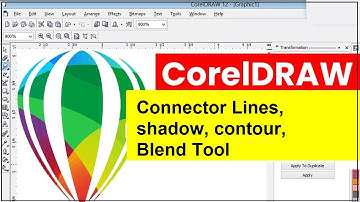 CorelDraw Connector Lines, shadow, contour,Blend Tool