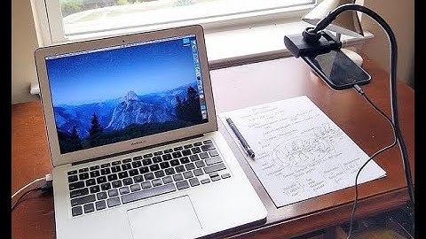 How to use iPhone as document camera