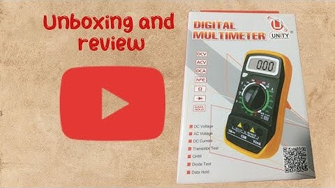 unboxing unity digital Multimeter and review🔥