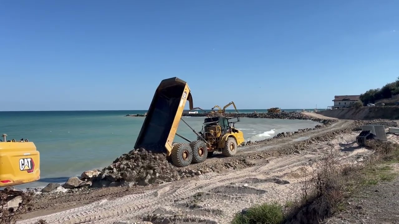Plaja 2 Mai,  începutul lucrărilor (19.09.2025)