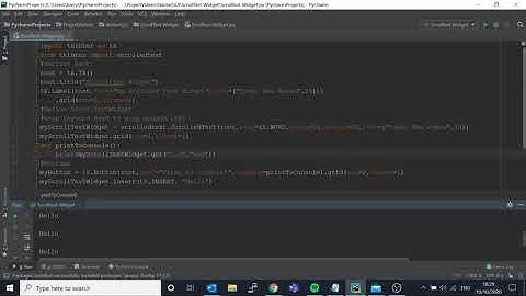 Tkinter - ScrolledText Widget
