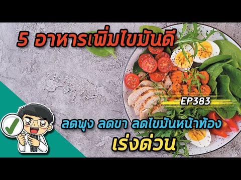 5 อาหารเพิ่มไขมันดี ลดพุง ลดขา ลดไขมันหน้าท้อง เร่งด่วน |  EP383