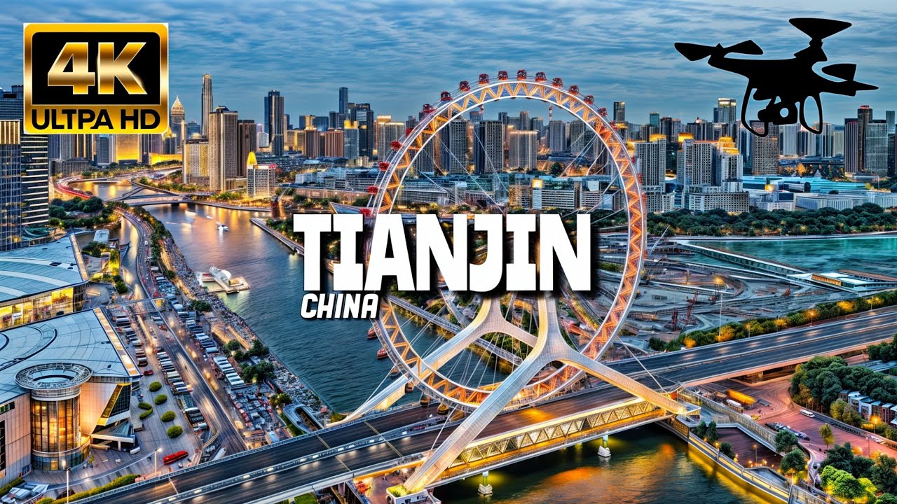 Tianjin, China In 4K By Drone - Amazing View Of Tianjin, China