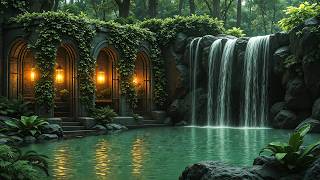 Calm Heavy Thoughts | Hidden Forest Waterfall for Deep Calm & Restore Mental Clarity | Zen Music