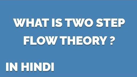 TWO STEP FLOW THEORY|PREPARE FOR UGC NET MASS COMMUNICATION&JOURNALISM