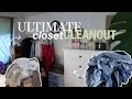 ULTIMATE CLOSET CLEANOUT | spring cleaning, decluttering, donating LOADS of good stuff