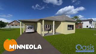 Ready Set Orange: Minneola House Walkthrough – 1-Story 3 Bed / 2 Bath (1,295 SF)