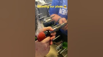 Riveting our plane 😎