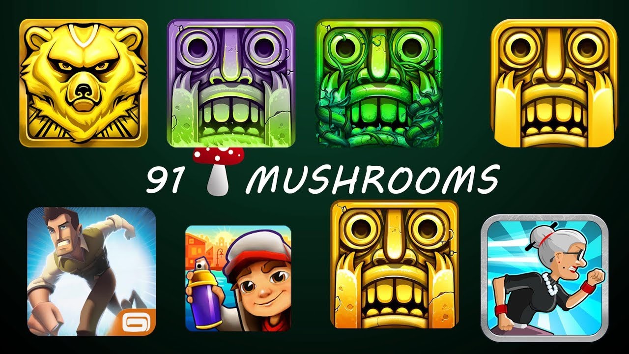 Temple Run Vs Temple Run 2 Vs Subway Surfers Vs Spirit Run Vs Danger Dash Vs Angry Gran Run