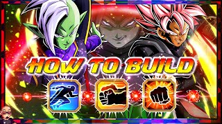 HOW TO BUILD! LR Goku Black Rose and Zamasu Fusion Zamasu Hidden Potential Guide DBZ: Dokkan Battle