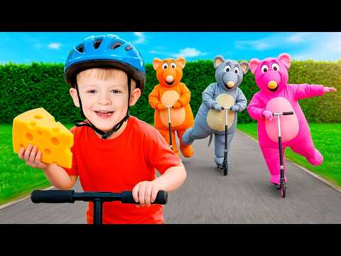 Kids vs Funny Rats! Learning to Clean the House