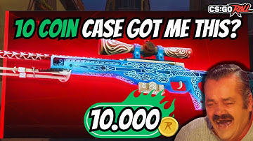 Insane AWP Gungnir Pull in a $10 CSGORoll Case! 🔥