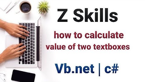 how to calculate two text boxes in vb.net C# | C#csharp | #vbnet