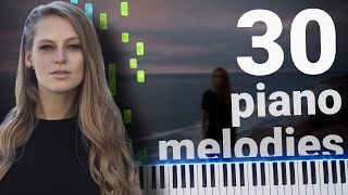 30 Nora En Pure Piano Melodies: Piano Tutorial