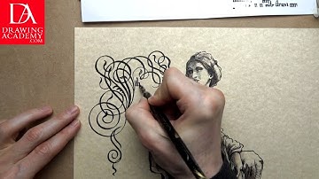 What is Calligraphy presented by Drawing Academy .com 45 4