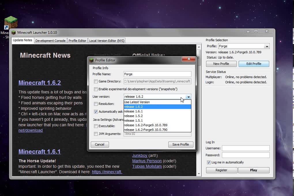Installing Minecraft Forge for Minecraft 1.6.2 (1.6.X probably)