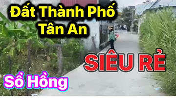 đất thổ cư sổ hồng thành phố Tân An siêu rẻ