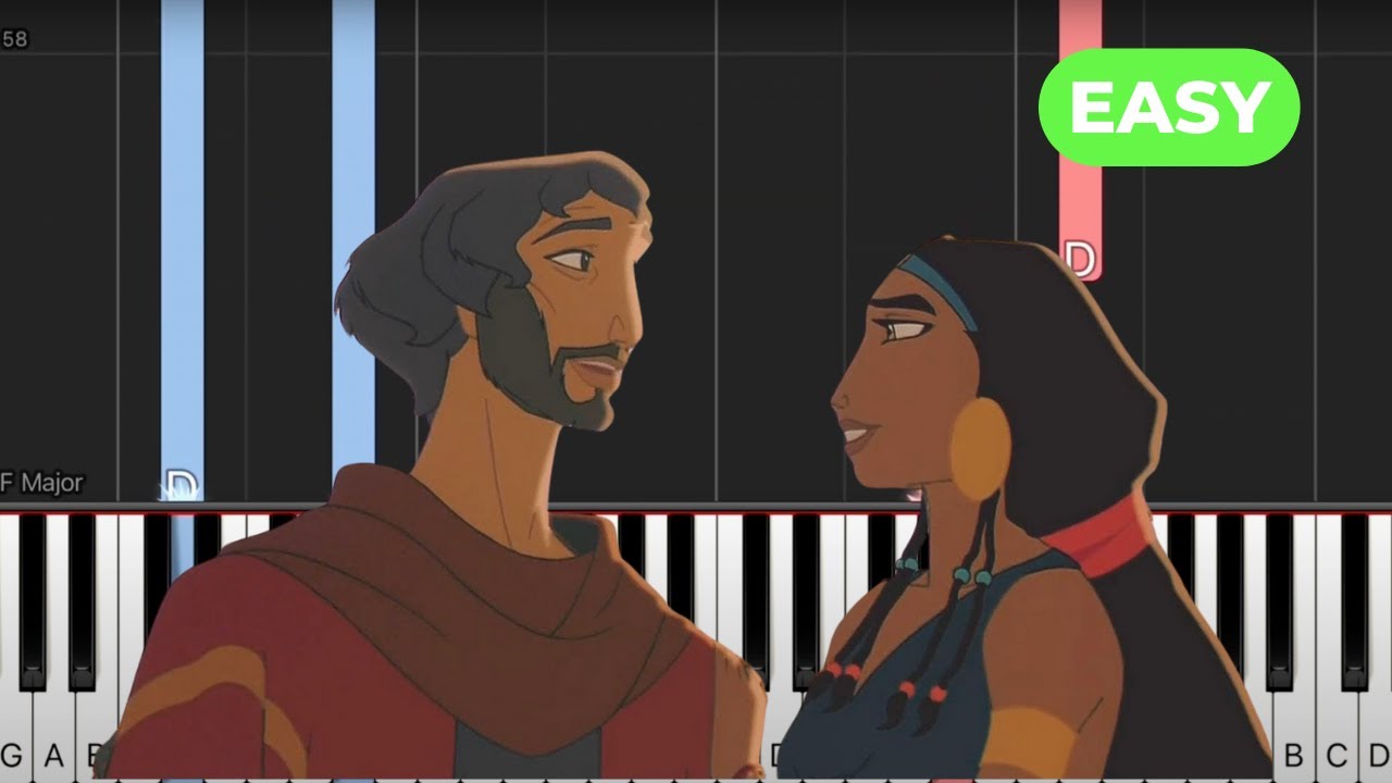 When You Believe – Mariah Carey and Whitney Houston EASY Piano Tutorial w/ Lyrics + Sheet Music