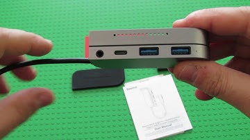 Unboxing Baseus GN39S Bend Angle No.7 Type-C Multifunctional Hub Adapter