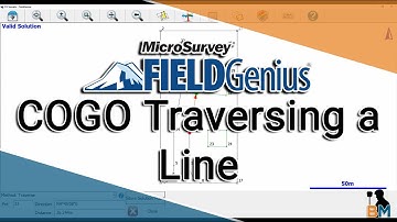 MicroSurvey FieldGenius How To: COGO Traversing a Line | Bench Mark