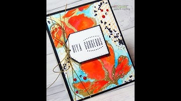 Unity Quick Tip: Watercolor + Heat Embossing