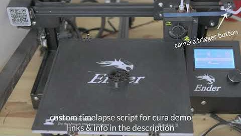 demo of a custom timelapse script for cura